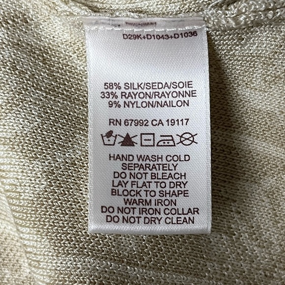 Sigrid Olsen Women's Sleeveless Embellished Knit Floral Crop Top Size Silk S - Picture 7 of 10